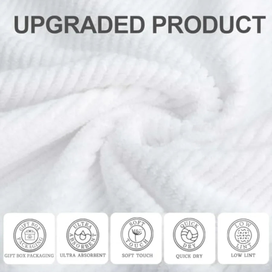 Hotel And Home 100 Cotton Quick Dry Bath Towel Set
