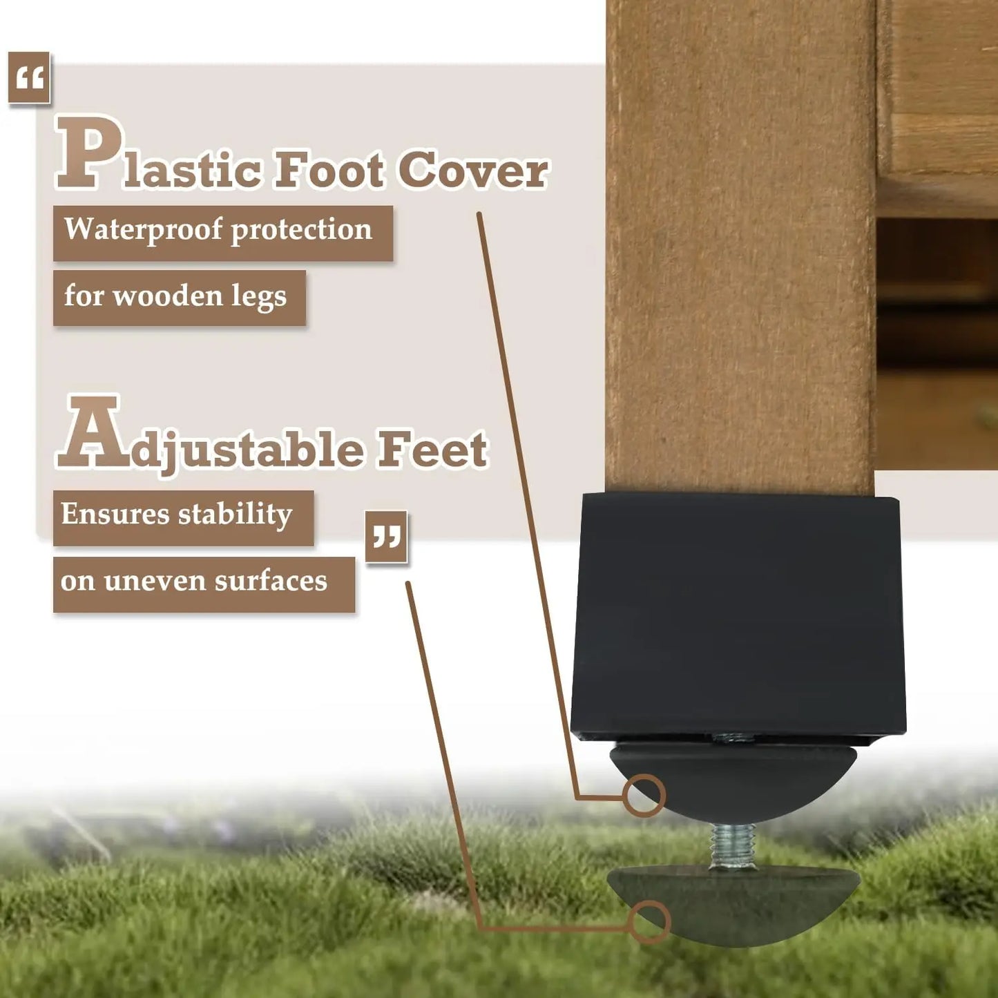 PetsCosset Outdoor Garden Storage Shed Cabinet Organizer