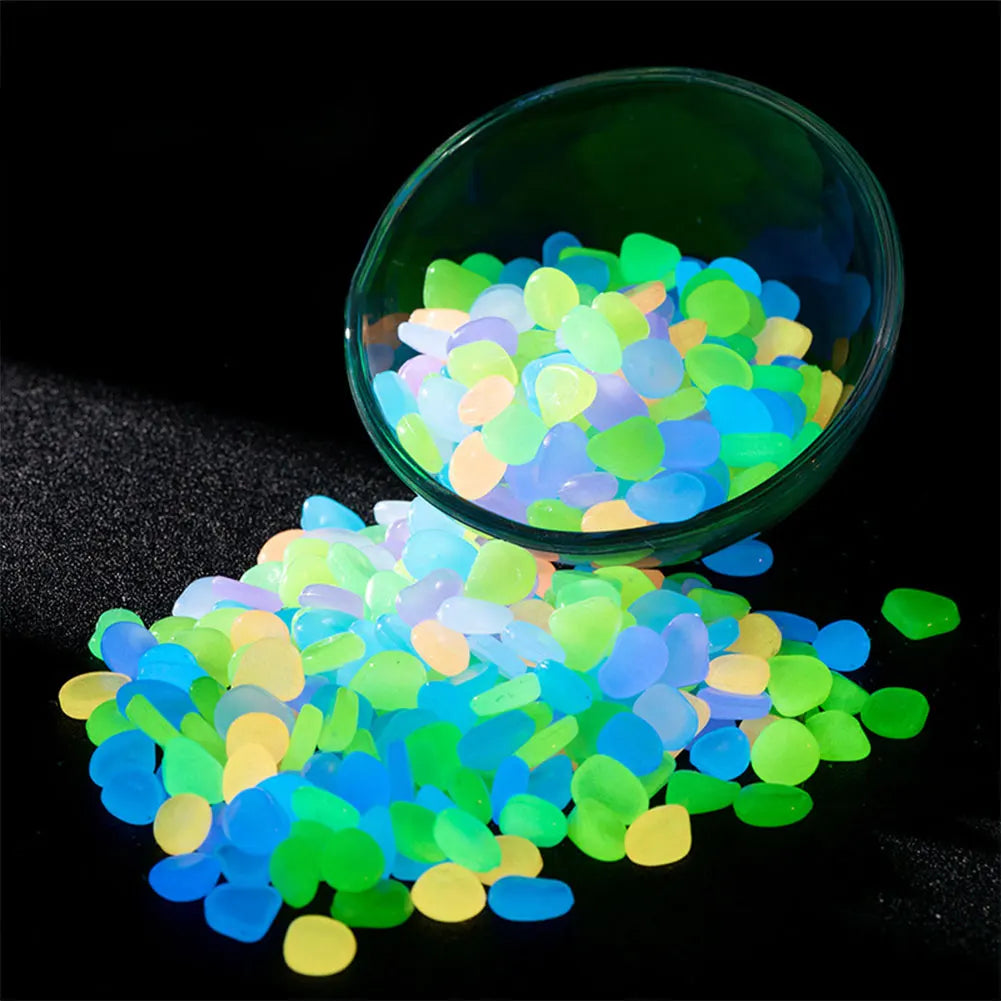 APWIKOGER Glow In The Dark Garden Pebbles For Walkways
