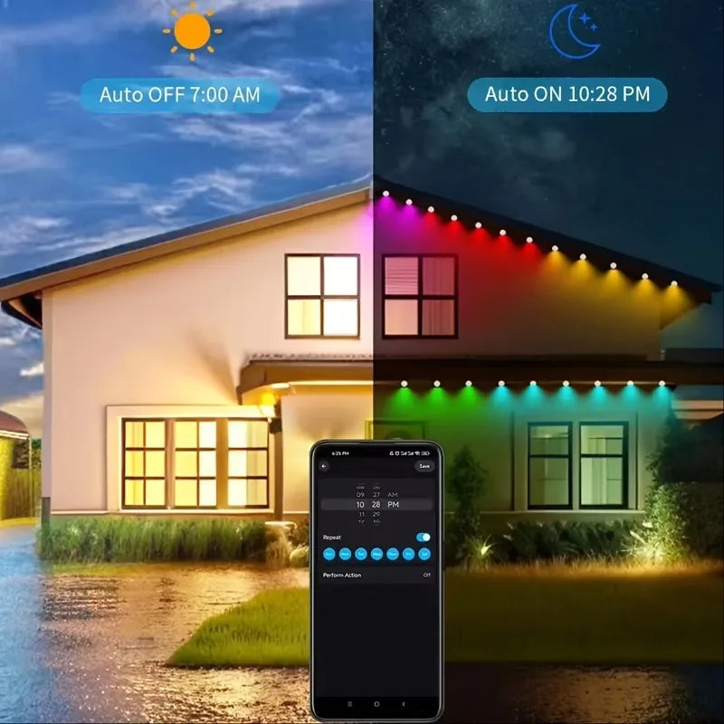 MIMIRGB Smart RGBIC Outdoor Lights With 75 Scene Modes