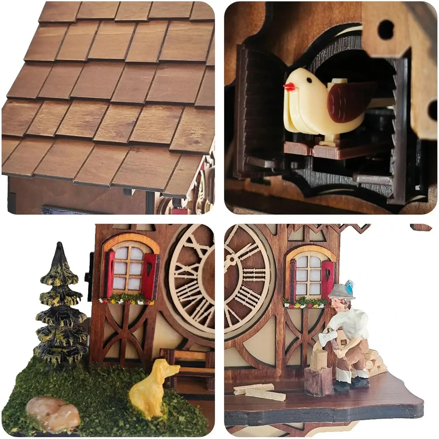 Black Forest Cuckoo Clock Wall Art With 12 Melodies