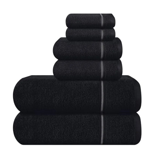 Ultra Soft Bamboo Towel Set Six-Piece Bath Hand Washcloths