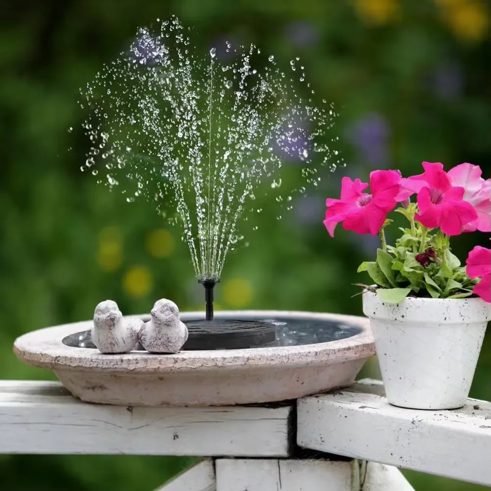 Mini Solar Water Fountain Outdoor Pond Bird Bath Solar Powered