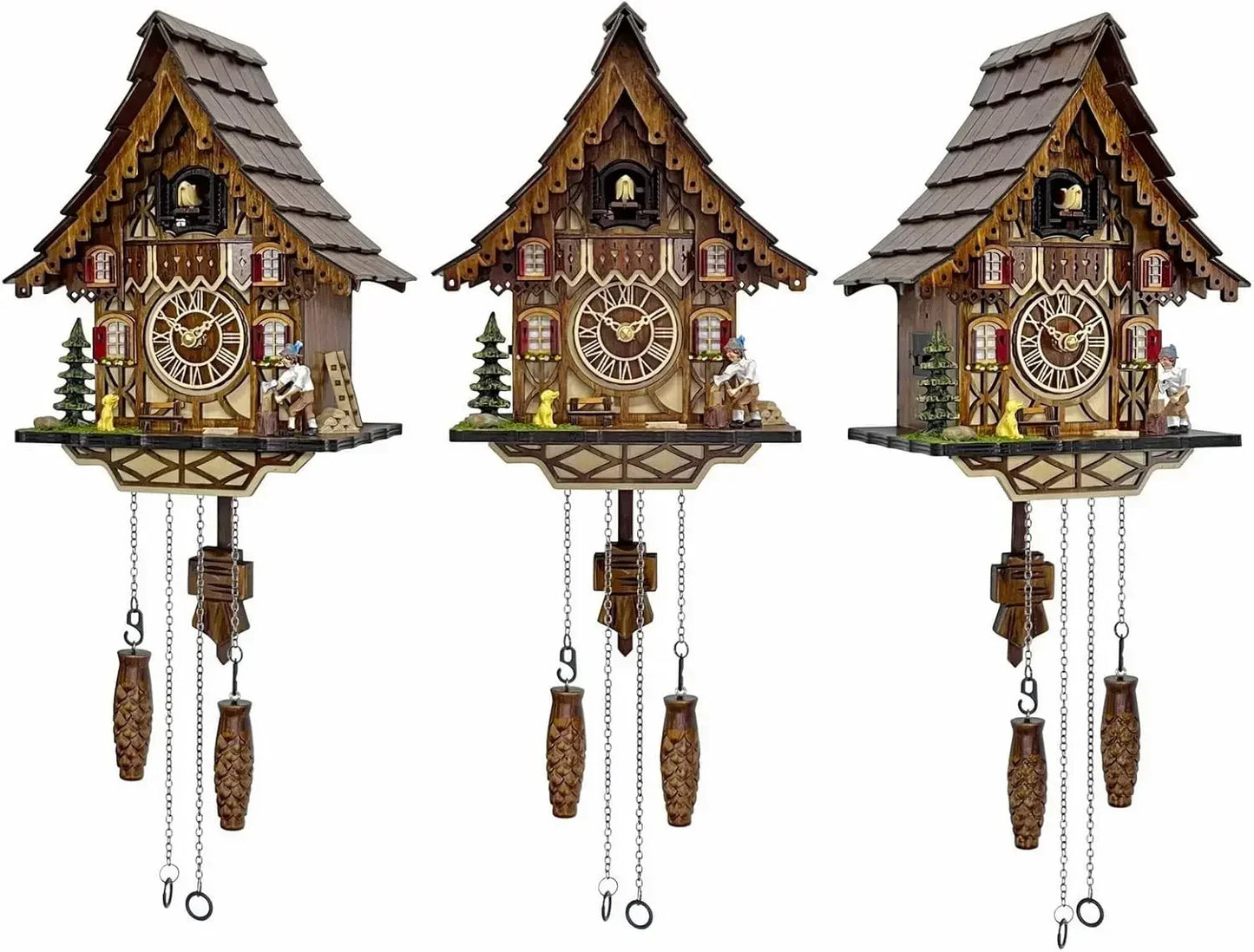 Wall Art Cuckoo Clock With 12 Melodies Night Mode Classic