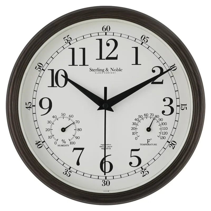 Indoor Outdoor Arabic Analog Wall Clock With Durable Plastic Case