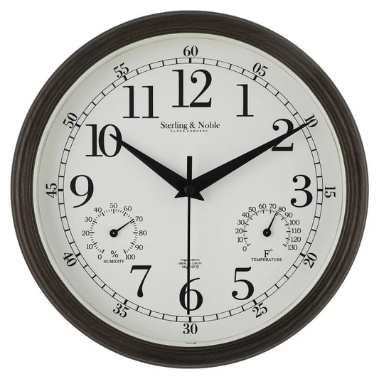 Indoor Outdoor Arabic Analog Wall Clock With Durable Plastic Case