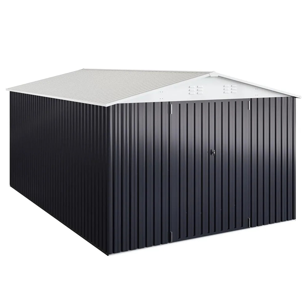 XIAOLANG Metal Outdoor Storage Shed With Lockable Doors