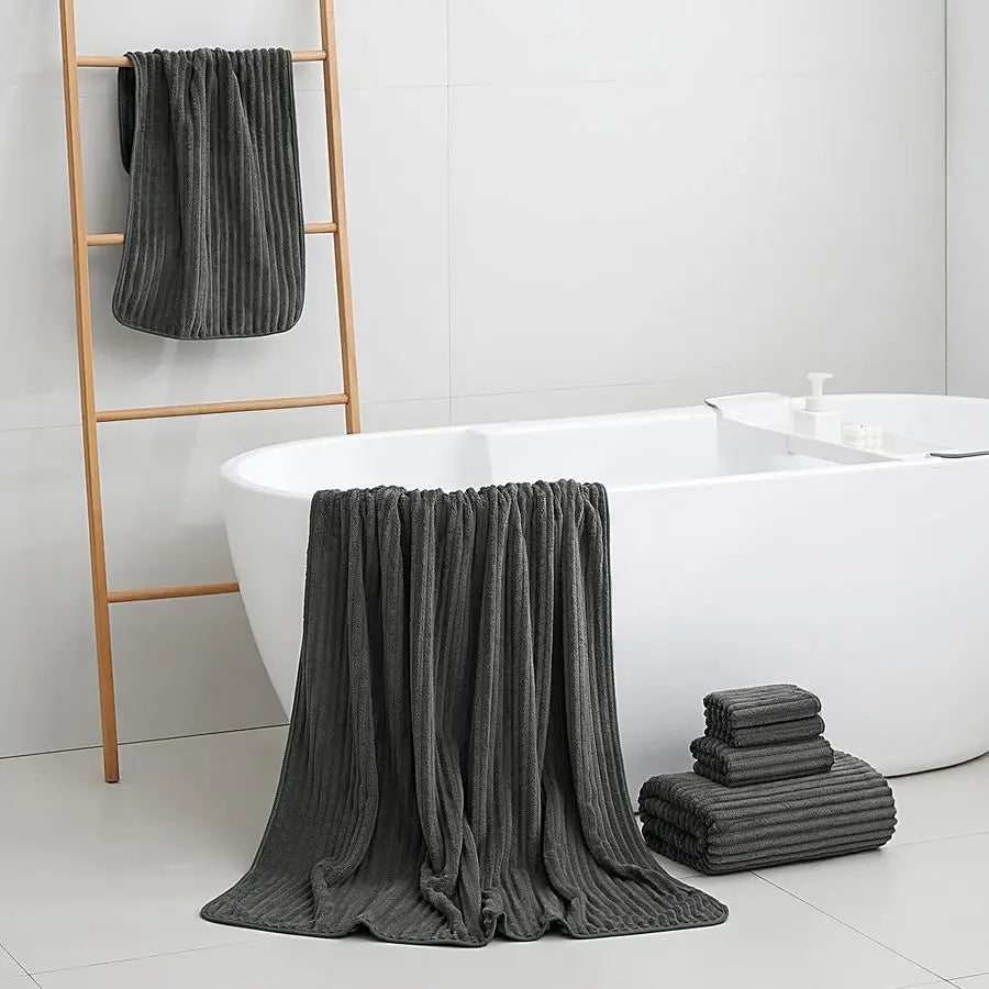 Bath Towel Set Microfiber Quick Dry Soft Absorbent