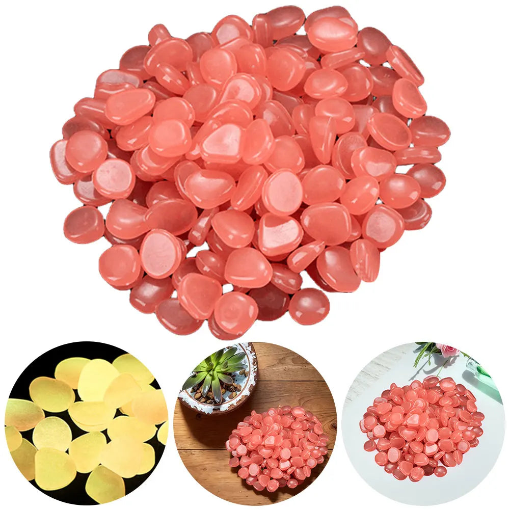 APWIKOGER Glow In The Dark Garden Pebbles For Walkways
