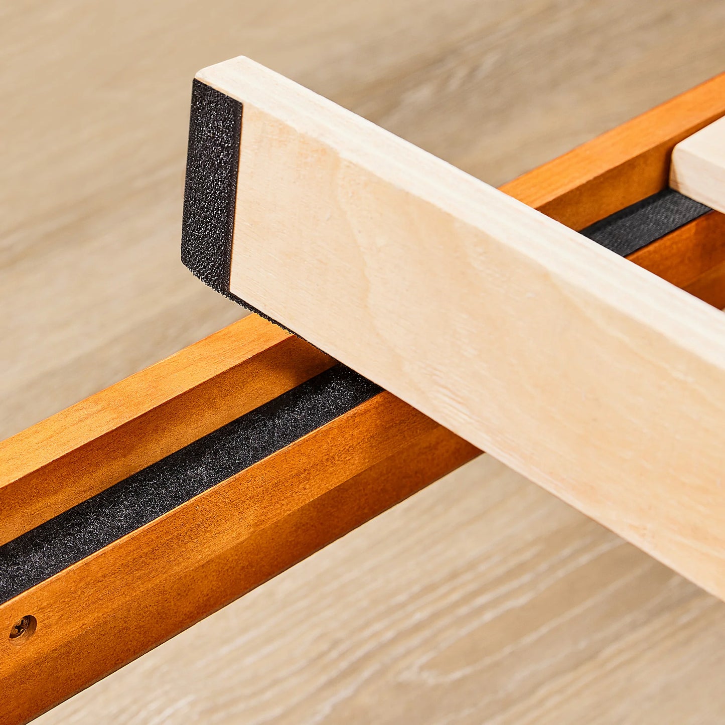 JHK Solid Wood Bed Frame With Slat Support Easy Assembly