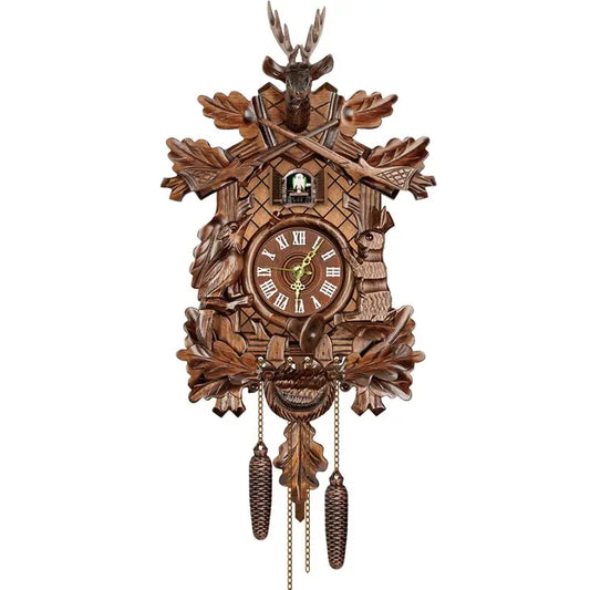 Black Forest Cuckoo Wall Clock, Traditional German Style