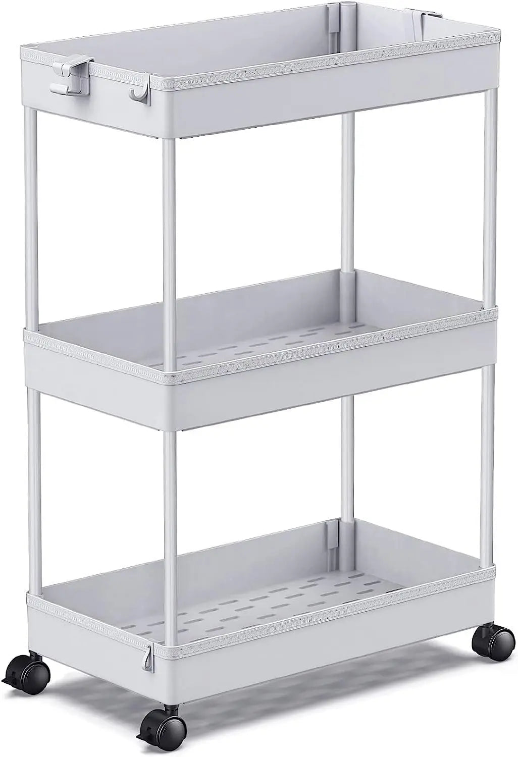 Rolling Storage Cart 3 Tier Organizer For Kitchen Office Bathroom