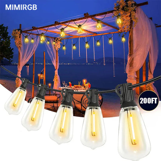 MIMIRGB 200ft ST38 Outdoor String Lights Dimmable LED Garland
