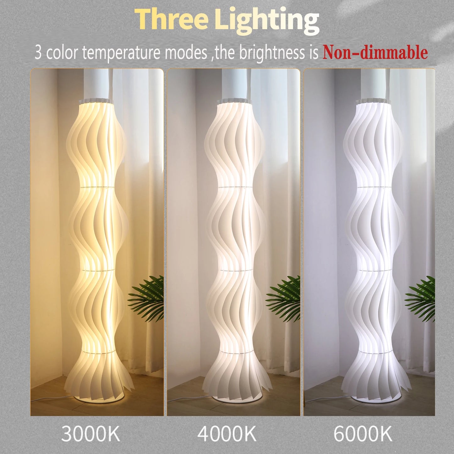 LED Floor Lamp Dimmable Standing Corner Light For Home