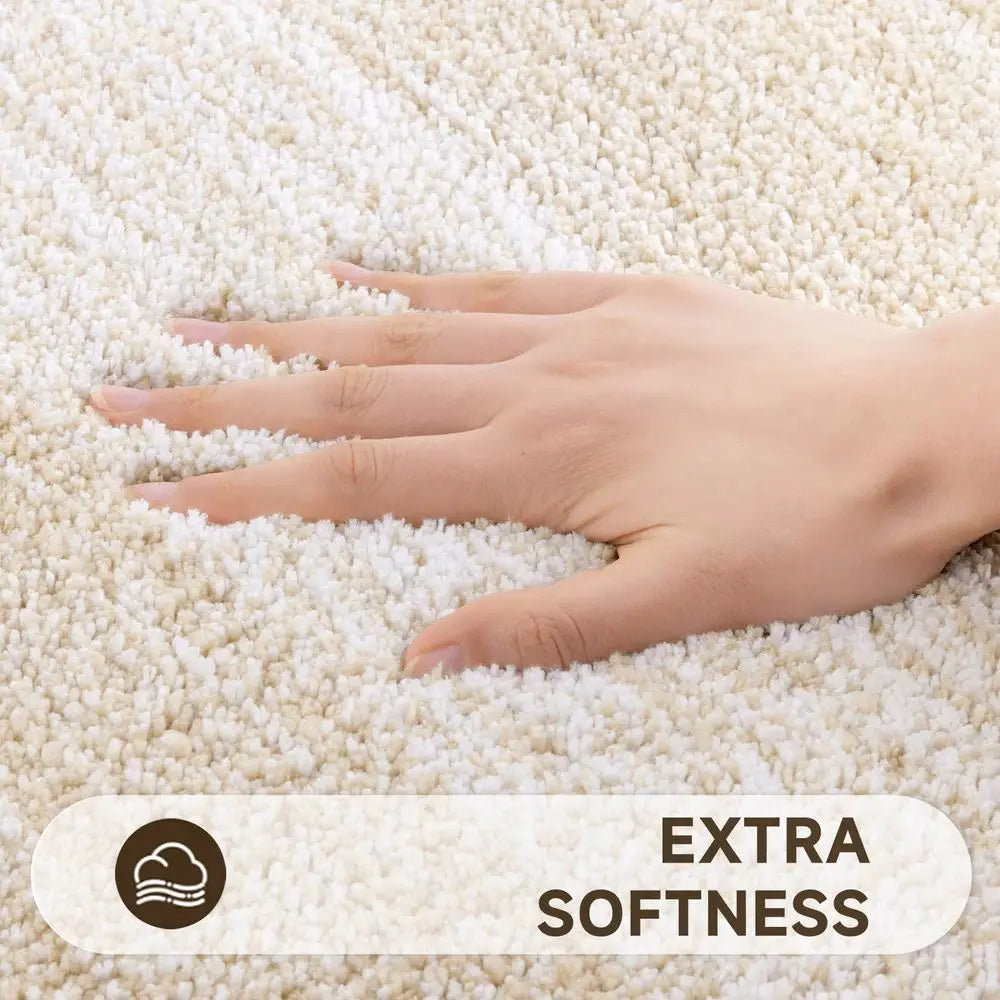 Three Piece Microfiber Absorbent Non Slip Bath Rug Set