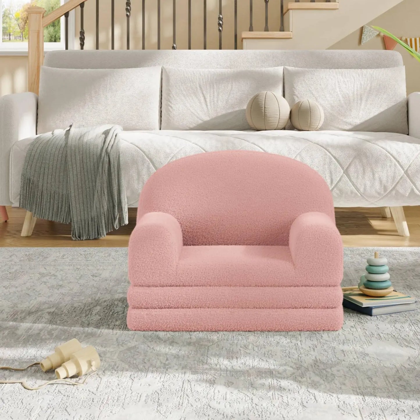 Studyset 2 In 1 Kids Sofa Chair Toddler Convertible Couch