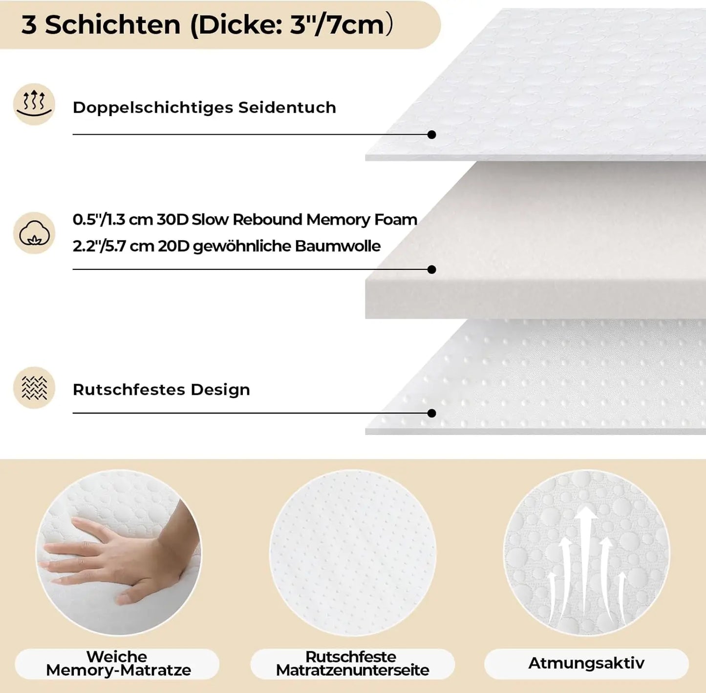Folding Adult Guest Bed With Memory Foam Mattress For Office