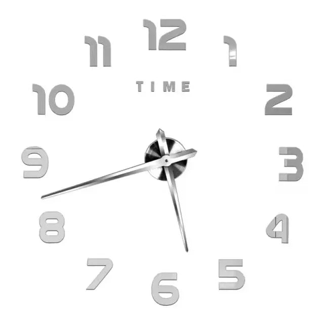 Modern Design Large Wall Clock Quartz DIY Kit Luminova Face