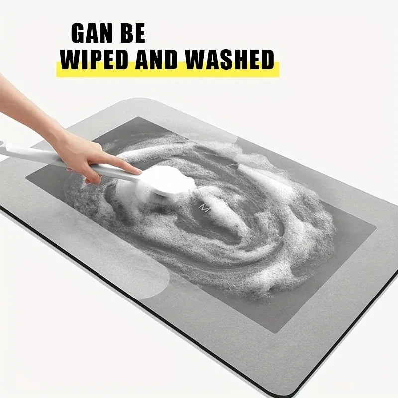 Diatomaceous Earth Bath Mat Non Slip Fast Drying for Bathroom