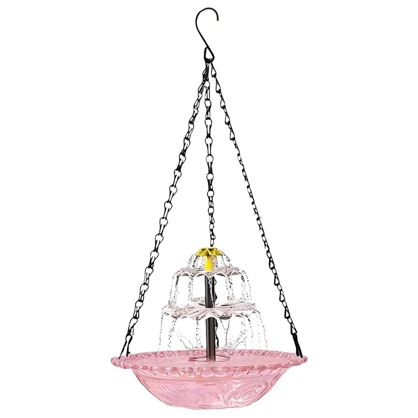 Solar Cascade Hanging Bird Bath Fountain For Garden Patio