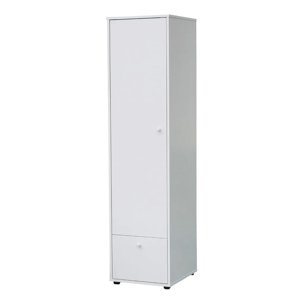 Wardrobe Armoire With Shelves And Drawer For Bedroom Storage