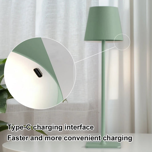 Alloet Cordless Table Lamp USB Rechargeable Dimmable Ambiance Light