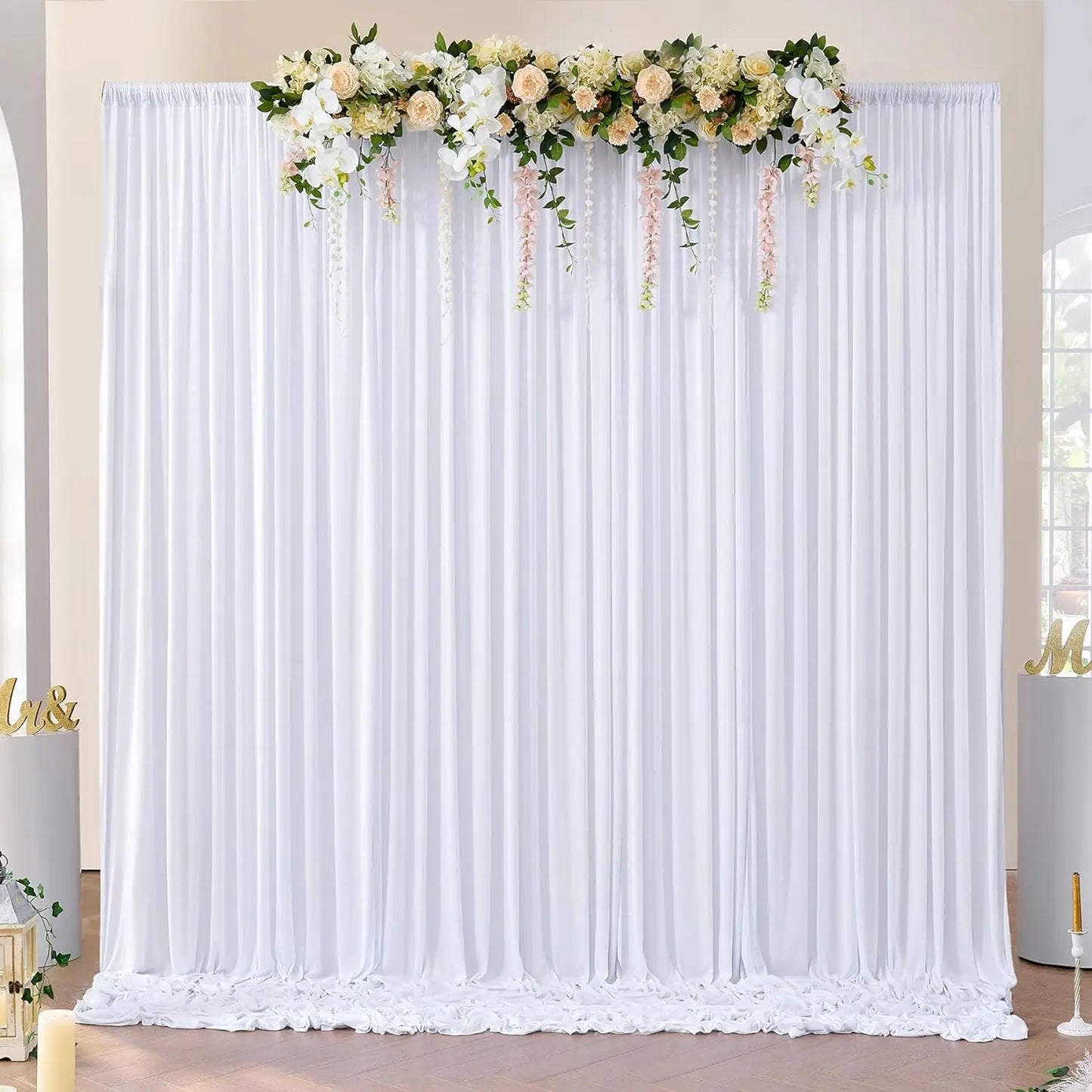 Wrinkle Free Backdrop Curtains For Parties And Weddings
