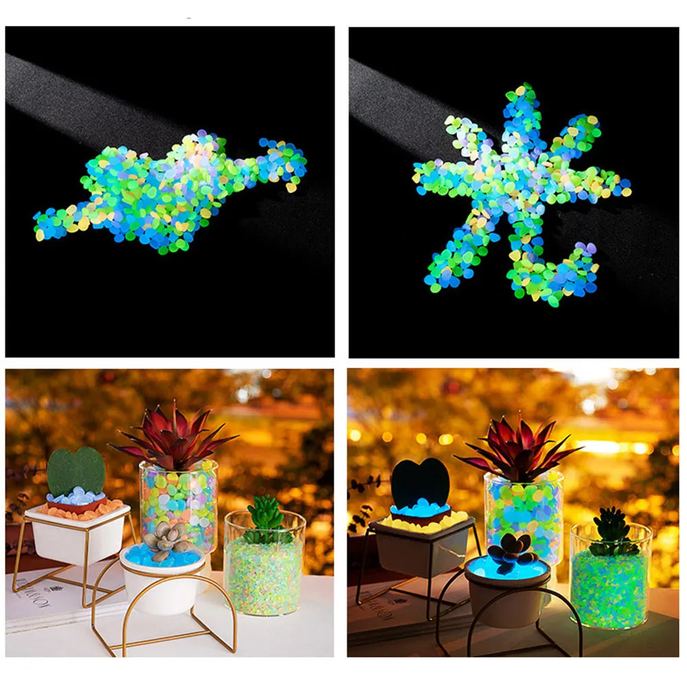 APWIKOGER Glow In The Dark Garden Pebbles For Walkways