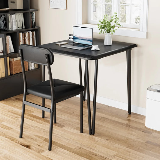 HiMISS Dining Table For Two Modern Square Space Saving
