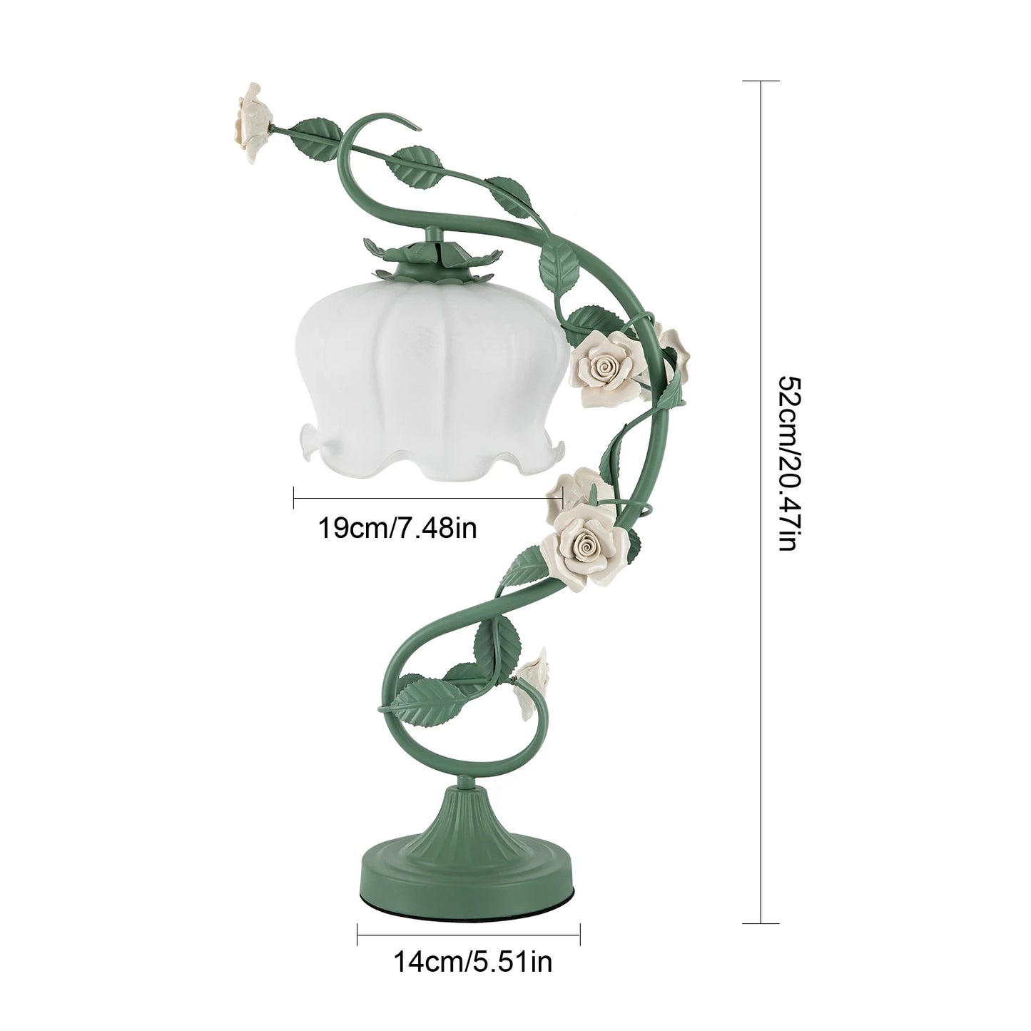 Loyalheartd Modern Bedside Lamp Flower Petal Reading Light