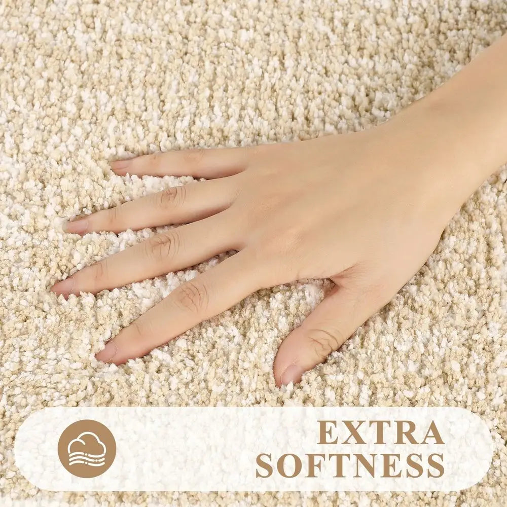 Microfiber Bath Rug Mat Set 3 Piece Non Slip Absorbent