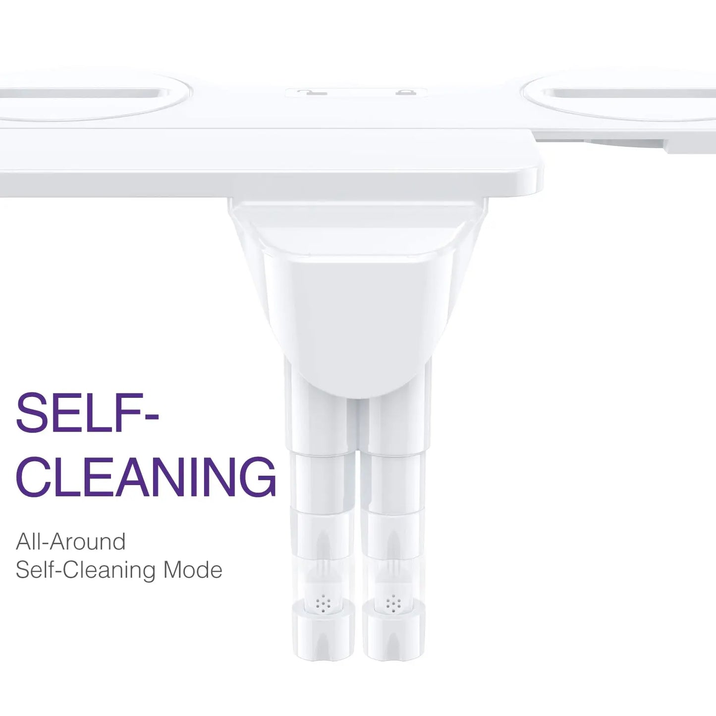 Wall Mounted Non Electric Ultra Slim Dual Nozzle Bidet Attachment