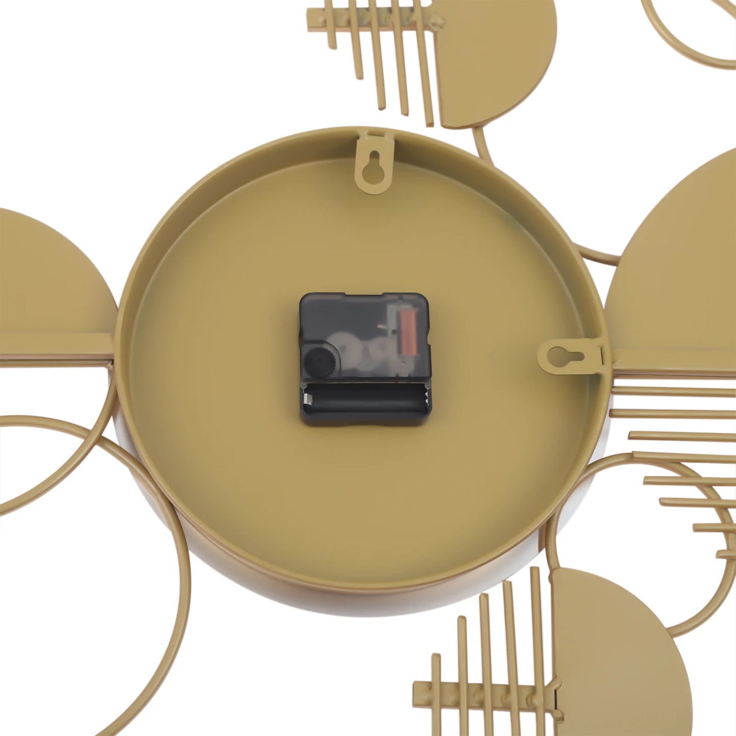 Creative Modern Metal Wall Clock Silent Battery Operated Decor
