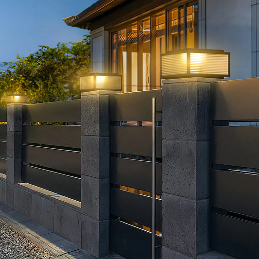 Solar Pillar Lights Outdoor LED Post Cap IP67 Waterproof