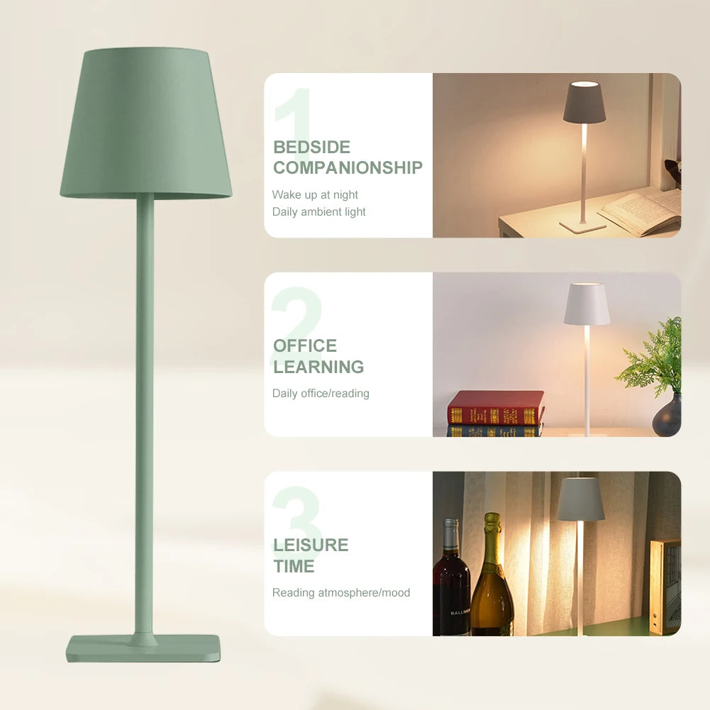 Alloet Cordless Table Lamp USB Rechargeable Dimmable Ambiance Light