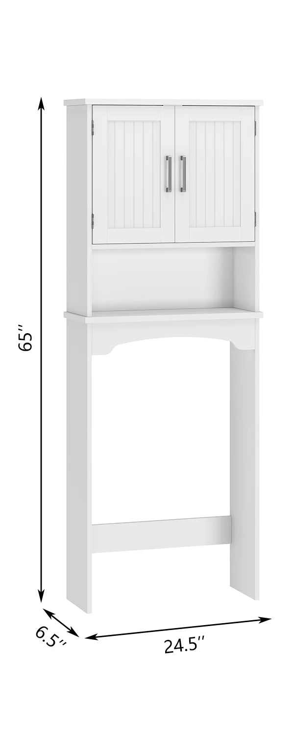 HiMISS Over The Toilet Storage Cabinet With Double Doors