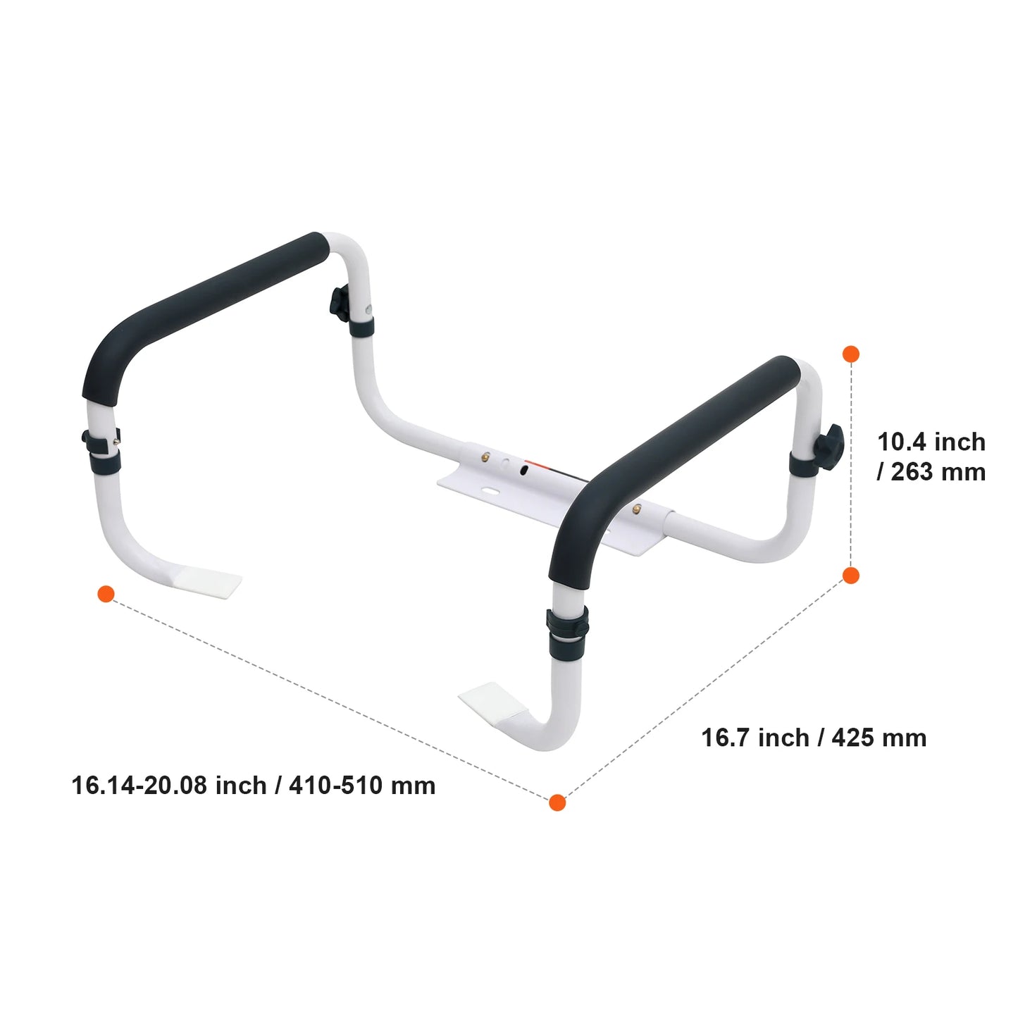 SucceBuy Toilet Safety Rail 300 Lbs Capacity Fits Most Toilets