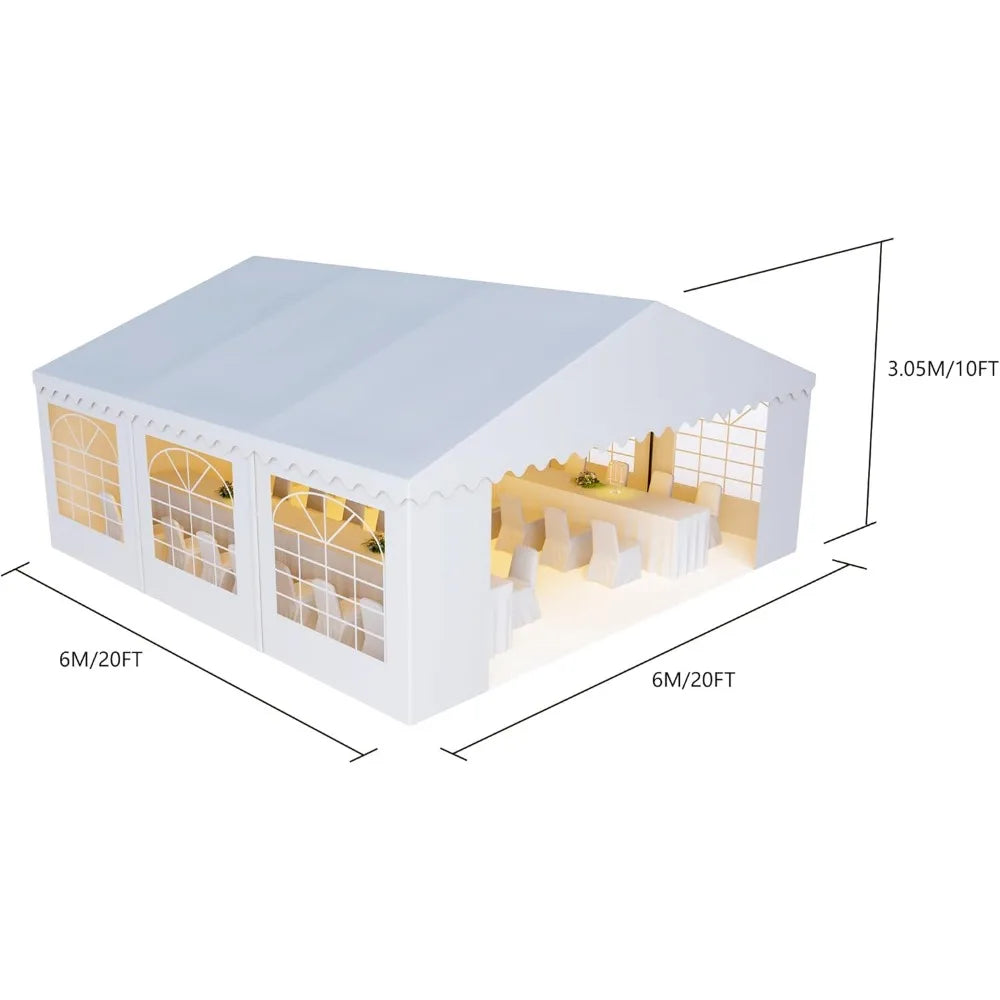 Heavy Duty Party Tent Canopy Shelter for Weddings and Events
