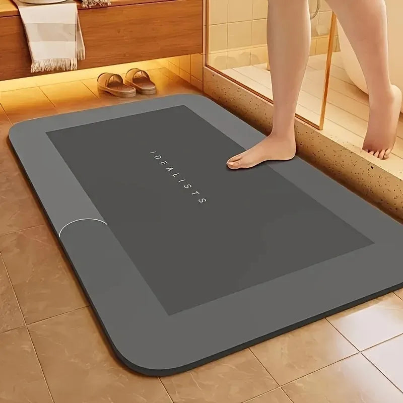 Diatomaceous Earth Bath Mat Non Slip Fast Drying for Bathroom
