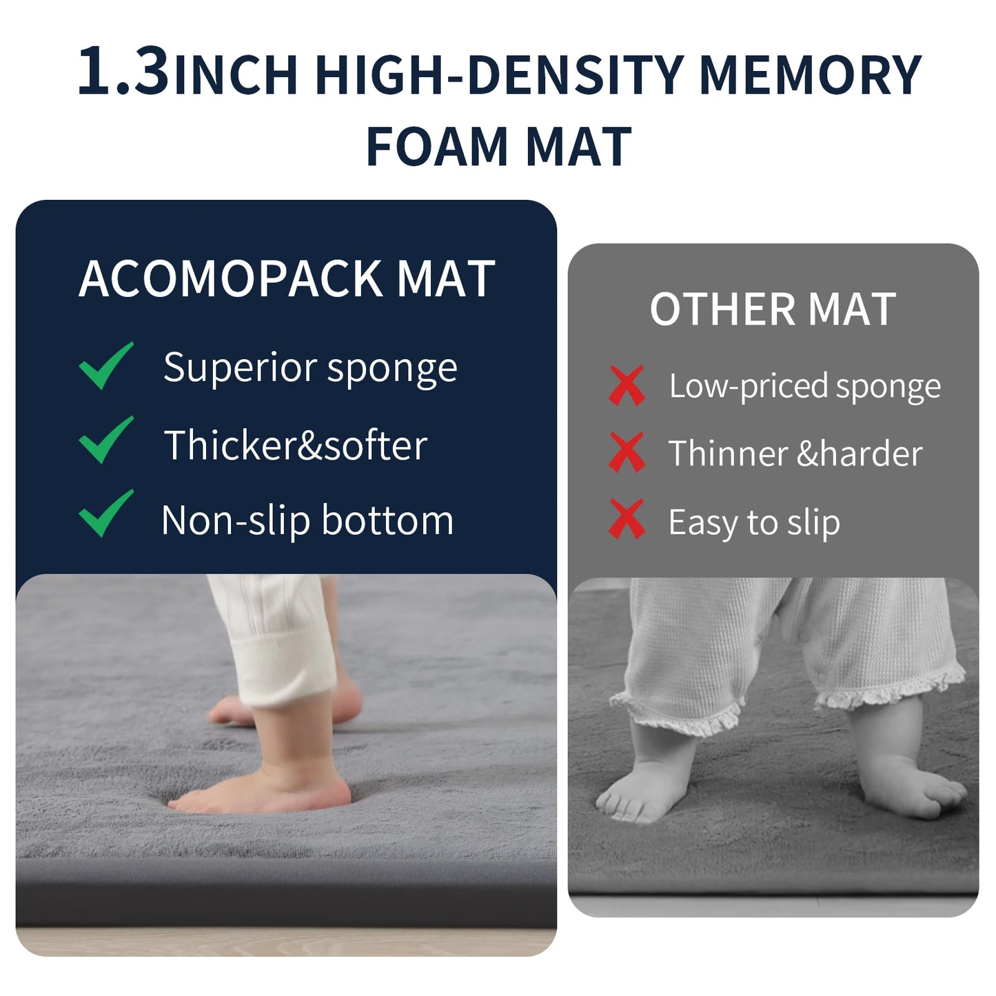 Huloo Sleep Tatami Baby Play Mat Non Slip Crawling Rug