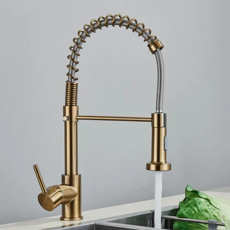 Senlesen Spring Pull Down Kitchen Faucet Hot Cold Water Mixer