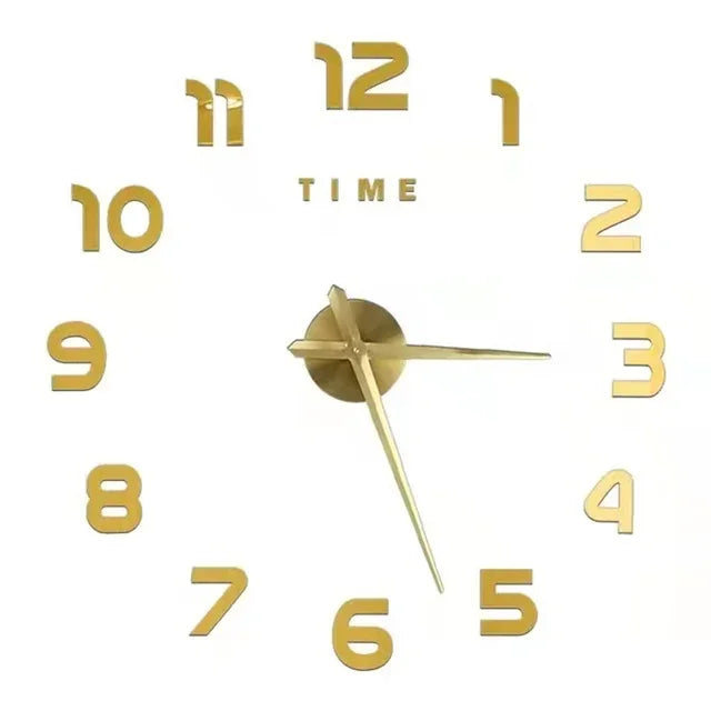 Modern Design Large Wall Clock Quartz DIY Kit Luminova Face