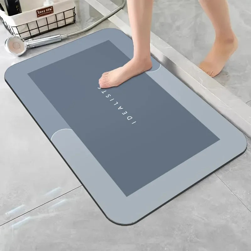 Diatomaceous Earth Bath Mat Non Slip Fast Drying for Bathroom