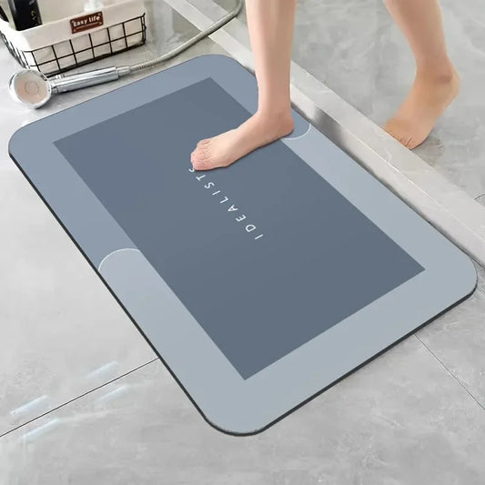 Diatomaceous Earth Bath Mat Non Slip Fast Drying for Bathroom