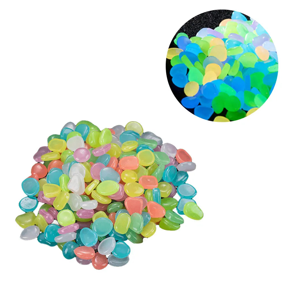APWIKOGER Glow In The Dark Garden Pebbles For Walkways