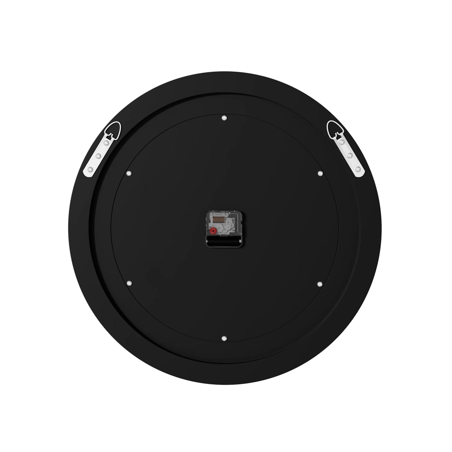 Round Mirror Clock With Crystal Sparkle Accents For Wall Decor