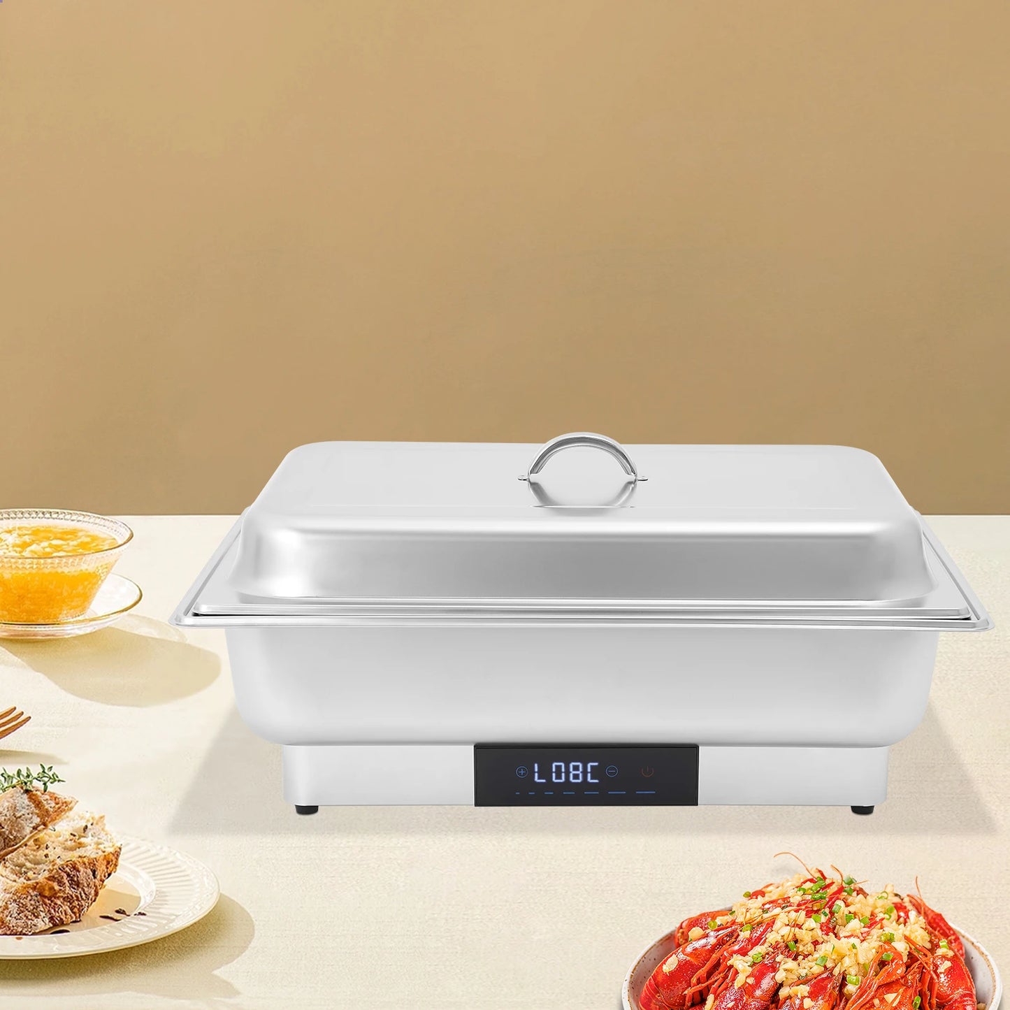 Bymaocar 9L Electric Chafing Dish Buffet With Digital Temperature Control