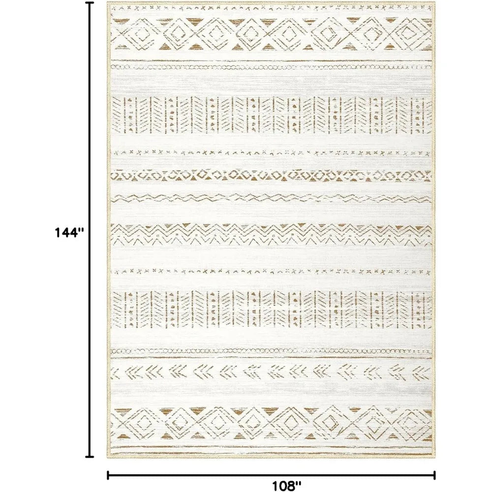 Soft Bohemian Moroccan Style Rug For Living Rooms And Bedrooms