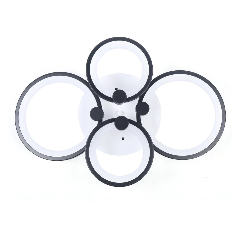 Acrylic LED Ceiling Light 4 6 8 Heads SteplessDimming FlushMount