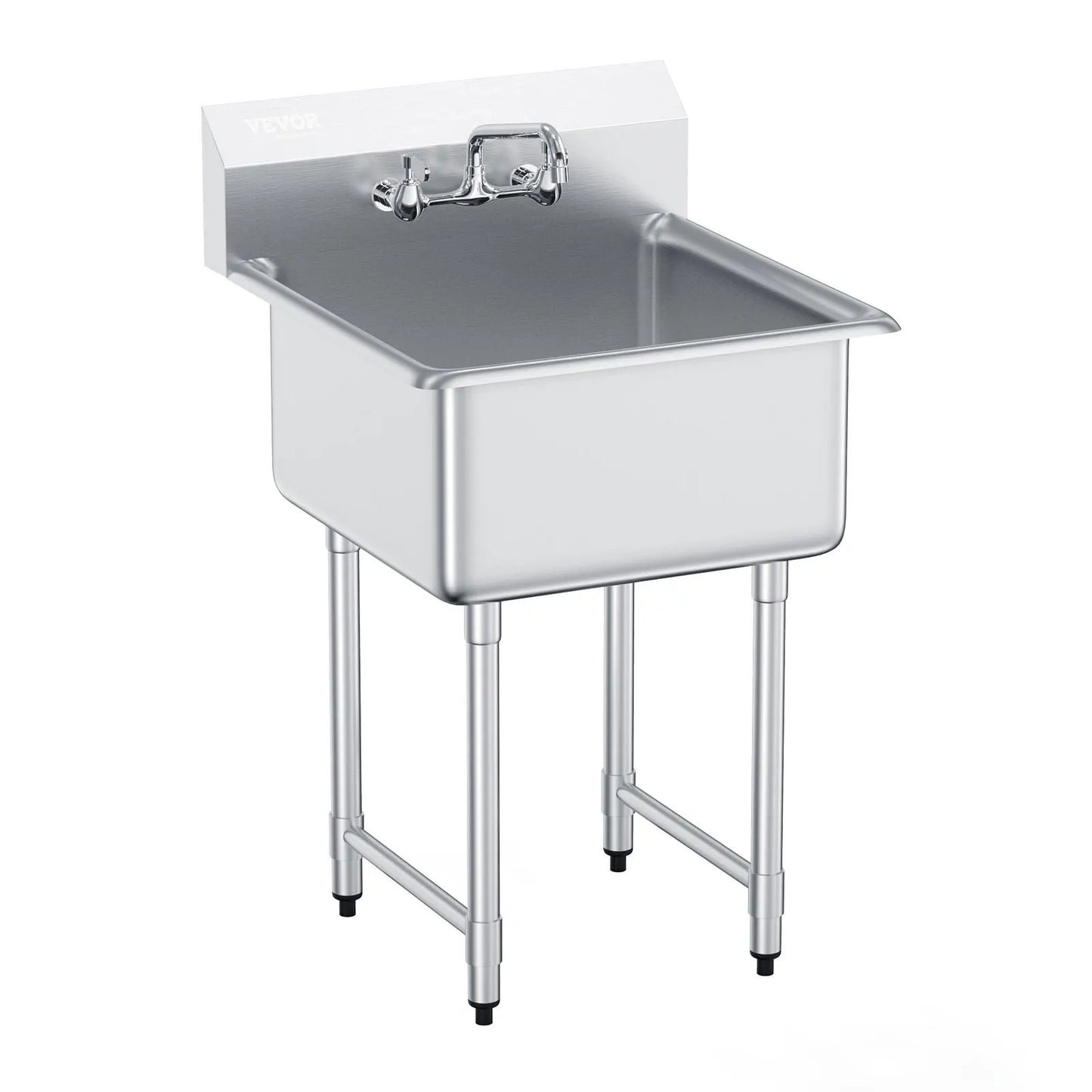Stainless Steel Kitchen Prep And Utility Sink One Compartment Commercial